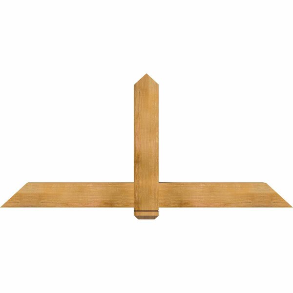 Ekena Millwork Eugene Rough Sawn Timber Gable Bracket, Western Red Cedar, 72"W x 33"H x 6"D x 6"F, 11/12 Pitch GBW072X33X0606EUG00RWR - main
